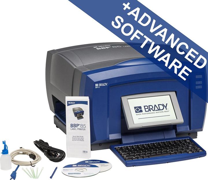 Produktbild Brady BBP85-QY-EU-SFIDS, mehrfarbiger Schilder- und Etikettendrucker BBP85, QWERTY-Tastatur, PC-Ab