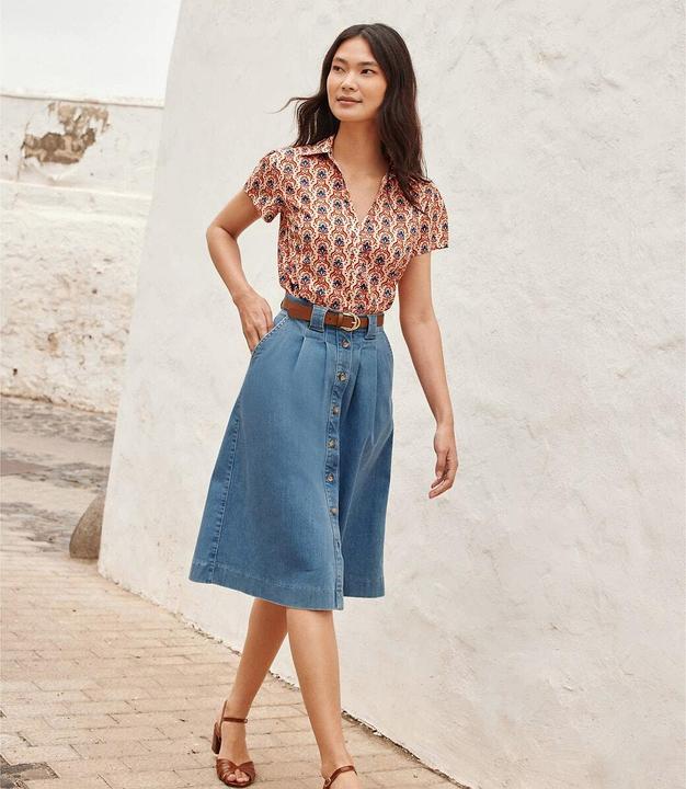Actual product image Anne Weyburn Midi skirt (34)