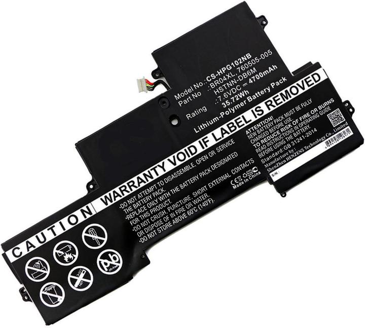 Immagine prodotto AGI Batteria compatibile con HP EliteBook Folio 1020 G1 - Batteria - 4.700 mAh (4700 mAh)