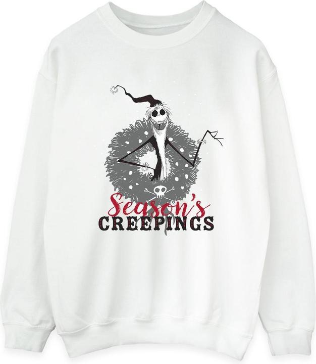Disney The Nightmare Before Christmas Seasons Creepings Wreath Sweatshirt (3XL)