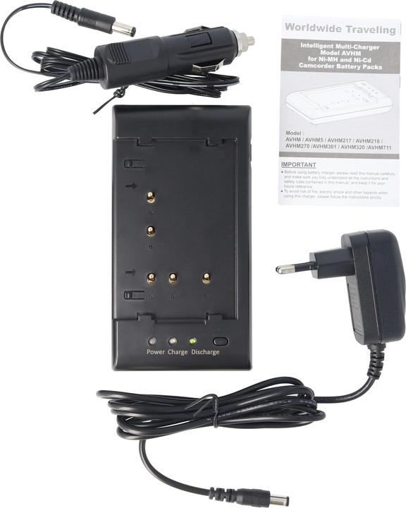 Image du produit AccuCell Schnell-Ladegerät Basiseinheit für NiMH Akku Sony, Sharp, Hitach (Chargeur de batterie d'appareil photo)