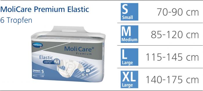 Actual product image MoliCare Elastic 6 incontinence briefs (30 x, Large)
