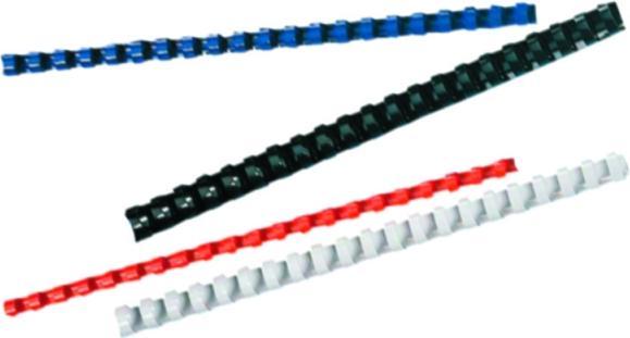 Actual product image GBC CombBind - plastic binder spines A4 25 pcs - ring Ø 8 mm, white