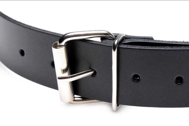 Actual product image XR Brands Leather Strap Dildo Holder