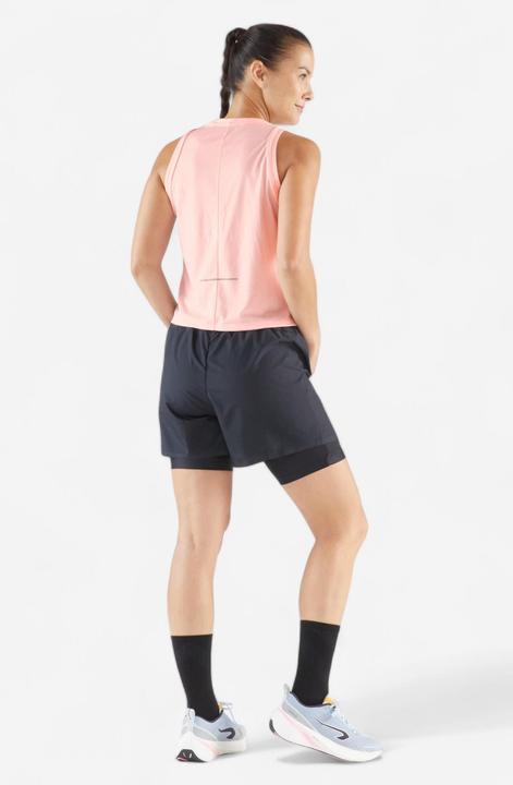 Actual product image Kiprun Lauf-Tanktop kurz Damen atmungsaktiv - Run 500 rosa (XS)