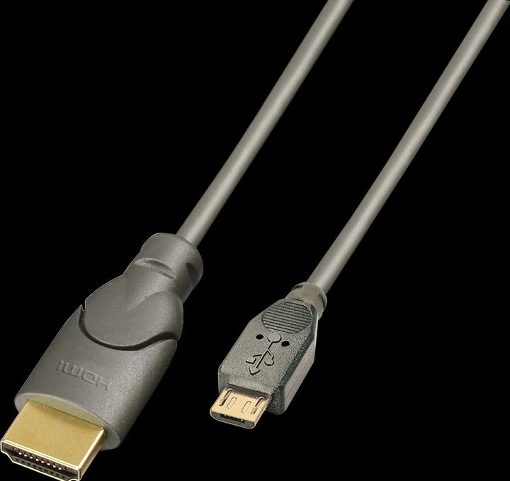 Produktbild Lindy MHL (Micro USB) — HDMI (Typ A) (2 m, HDMI, USB)