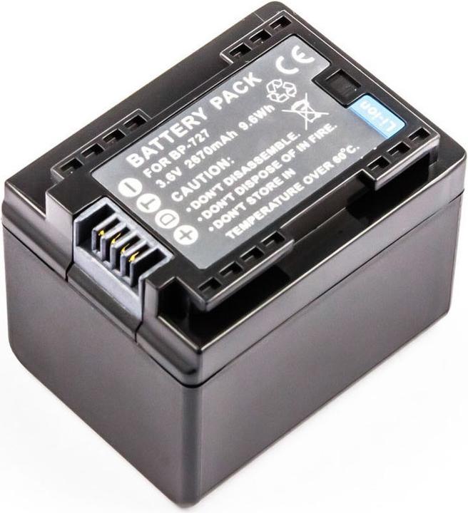 Produktbild AGI Akku kompatibel mit Canon LEGRIA HF R606 - Akku - 2.400 mAh (Kamera Akku)