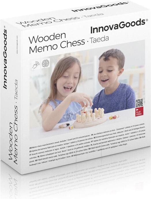 Immagine prodotto InnovaGoods Scacchi memory in legno