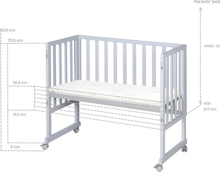 Produktbild Roba Stuben- & Beistellbett + Matratze
