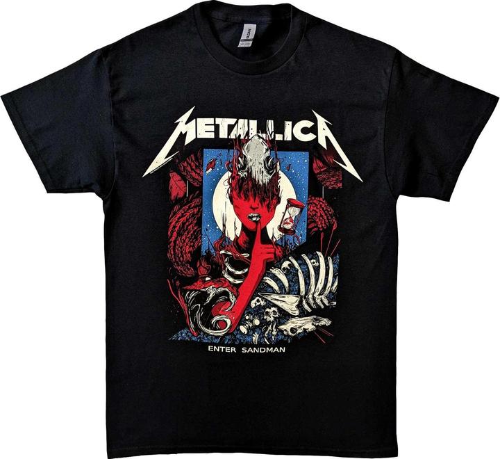 Immagine prodotto Metallica Maglietta unisex adulto Enter Sandman Poster in cotone (M)
