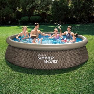 Produktbild Summer Waves Pool Quick Set Dunkles Doppel-Rattan 366 X 76 Cm