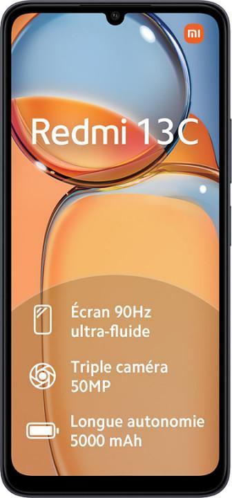 Image du produit Xiaomi Redmi 13C (256 Go, Midnight Black, 6.74", Double SIM, 50 Mpx, 4G)