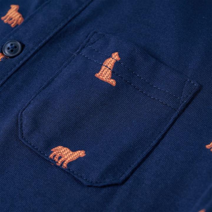 Immagine prodotto VidaXL Camicia da bambino blu navy 140,Materiale: 100 % cotone,Colore (140)
