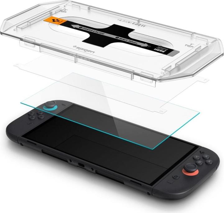 Actual product image Spigen - Screen Protector Glas.tR EZ-FIT (2pack) - for Nintendo Switch 2 - Clear (Switch 2)