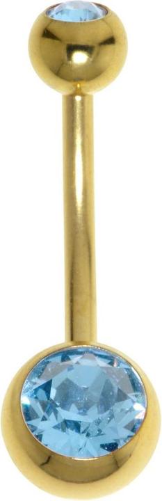 Bijouteria Bauchpiercing (Edelstahl, PVD Beschichtung, Swarovski Kristall)