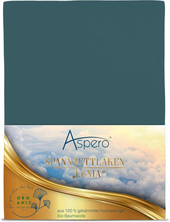 Actual product image Aspero Organic Cotton Fitted Sheet Minas (200 x 200 x 35 cm)