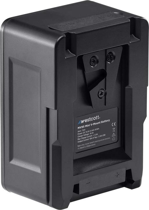 Image du produit Westcott MV95 Mini V Mount 14.8V Lithium ion Battery (95Wh) (éclairage de studio)