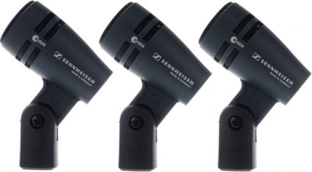 Actual product image Sennheiser 3PACK e604 Instrument Microphone