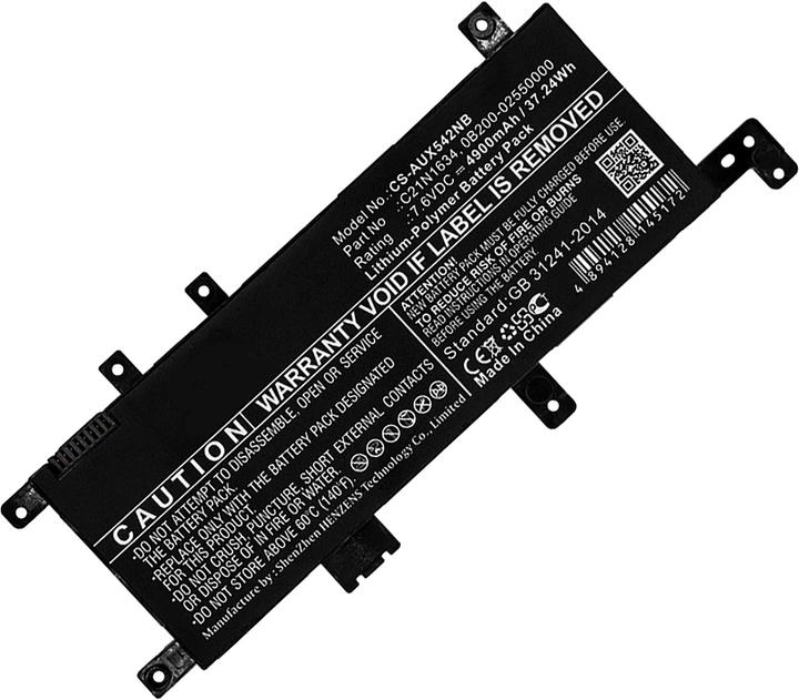 Image du produit AGI Batterie compatible avec Asus VivoBook 15 X542BA-DH99 - Batterie - 4.900 mAh (1 cellules, 4900 mAh)