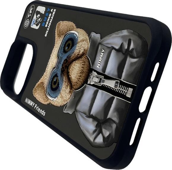 Actual product image Audi Nimmy case iPhone 15 Pro 6.1" black Cool&Cute 2.0 Dog (Apple iPhone 15 Pro)
