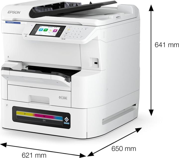 Epson Workforce Pro Inkjet Far-Drucker 4in1 Blauer Engel (Colour)