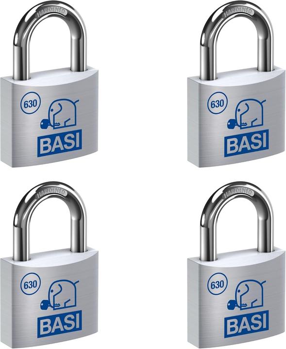 Produktbild BASI 4-teiliges Vorhängeschloss-Set, gleichschliessend