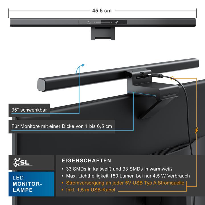 Produktbild CSL Monitorlampe