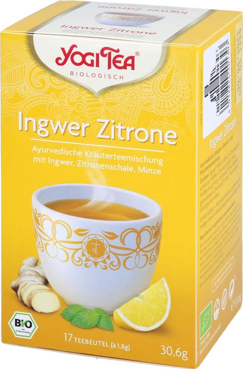 Yogi Tea Miscela di tisane ayurvediche allo zenzero e limone, 17 bustine filtro (30.60 g)
