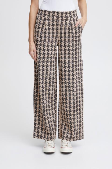 Actual product image Ichi IHKATE HOUNDSTOOTH WIDE PA 20120296 (L)