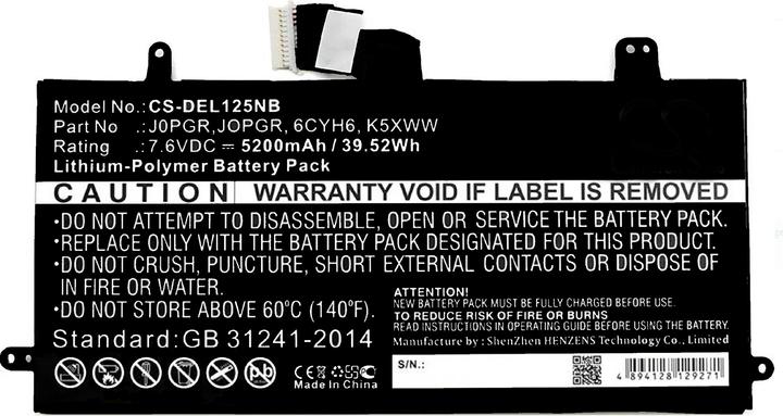 Produktbild AGI Akku kompatibel mit Dell Latitude 5285 2-in-1 - Akku - 5.200 mAh (1 Zellen, 5200 mAh)