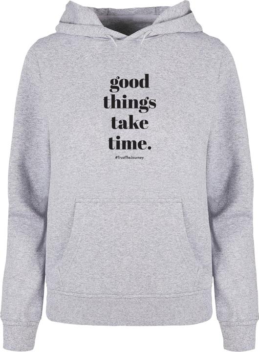 Produktbild Merchcode Ladies Good Things Take Time Basic Hoody - 117475 (S)
