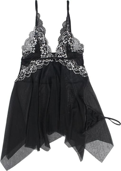 Actual product image Subblime Babydoll Fabric Tulle Breast Lace S/M (S, M)