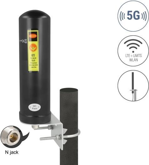Actual product image Delock 5G LTE Antenne N Buchse 3 - 5 dBi omnidirektional Wan (5G)