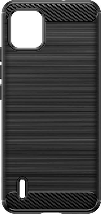 Produktbild Hurtel Carbon Case Silikonhülle für Nokia C110 - schwarz (Nokia C110)