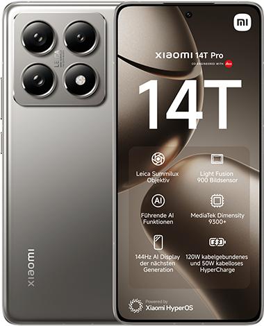 Immagine prodotto Xiaomi 14T (512 GB, Grigio Titano, 6.67", SIM + eSIM, 50 Mpx, 5G)