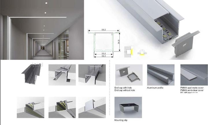 Produktbild Synergy 21 LED UProfil 200cm ALU017R