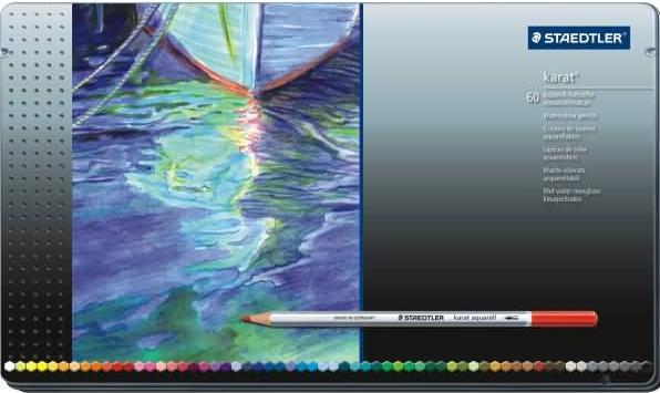 Actual product image Staedtler karat aquarell 125 Watercolour pencils (60 x)