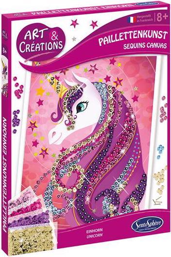 Produktbild Sentosphere Paillettenkunst Einhorn (d)