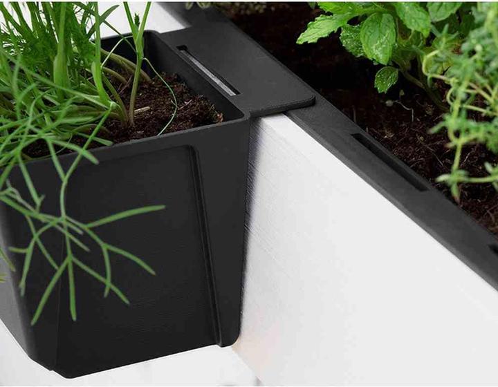 Produktbild Geli Pflanzgefäss Easy 10c m für Europaletten, anthrazit (95 cm)