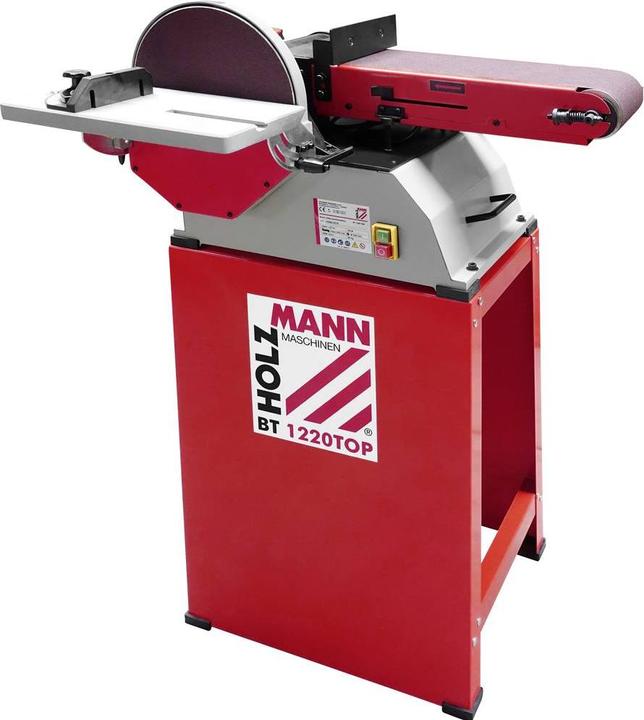 Produktbild Holzmann BT1220TOP 230V BT1220TOP 230V Band- und Tellerschleifer 750W 254mm (Tellerschleifer, 750 W)