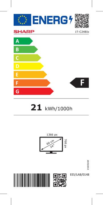 Energie-Label Sharp 24BI2EA (24", LCD, HD ready)