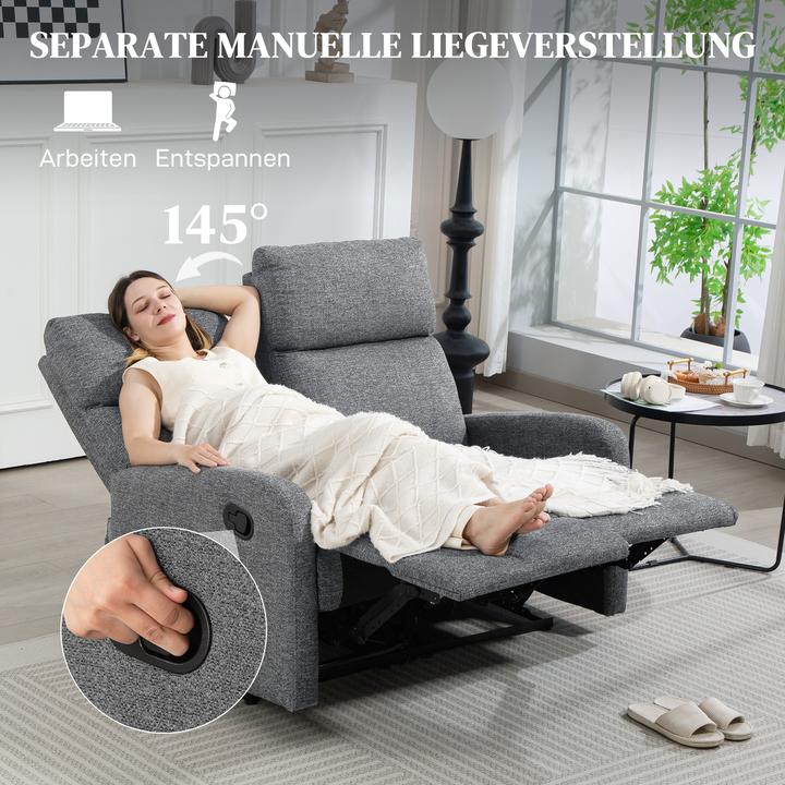 Actual product image Homcom Relaxsessel Polyester Grau