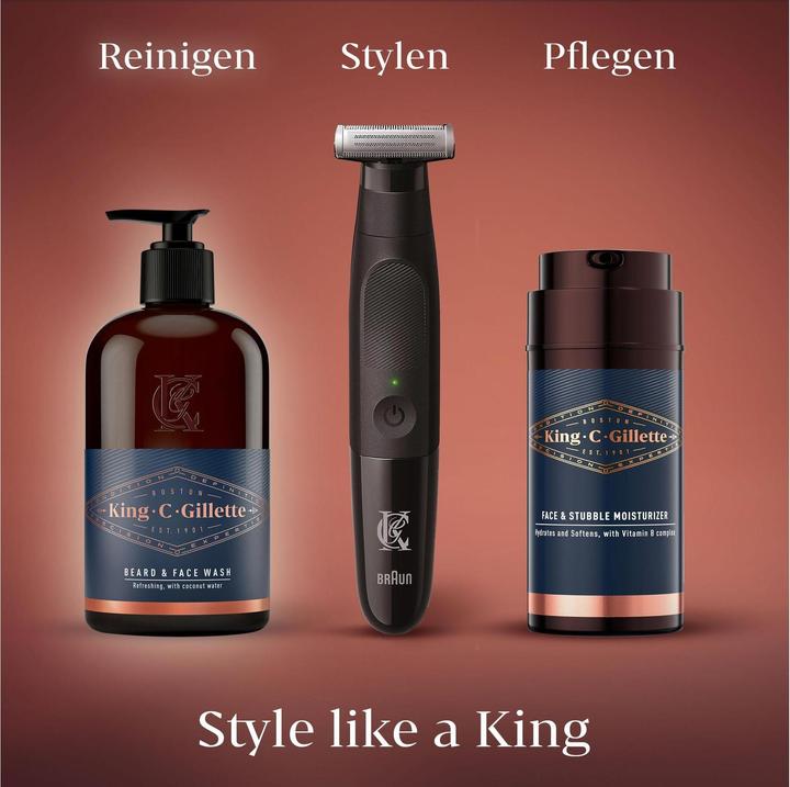 Immagine prodotto King C. Gillette Detergente Viso Uomo e Detergente Barba (350 ml)