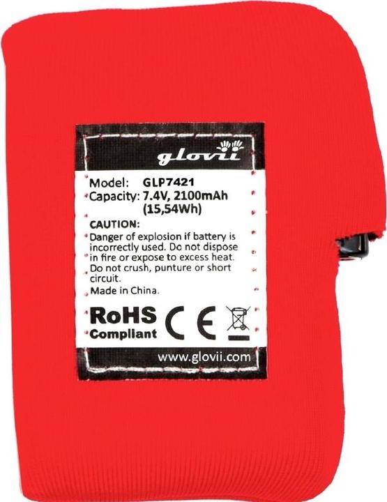 Actual product image Glovii Replacement battery for heated gloves and hats GLP7421