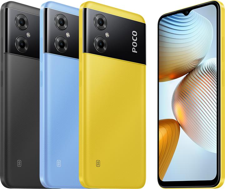 Actual product image Xiaomi Poco M4 5G (64 GB, Power Black, 6.58", Dual SIM, 13 Mpx, 5G)