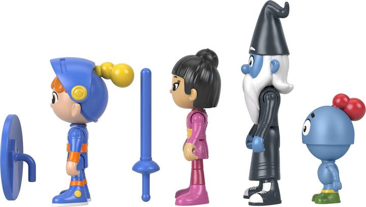 Actual product image Mattel Gus the itty bitty knight Gus & friends (4-pack)