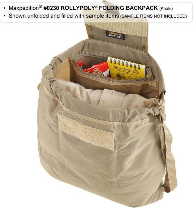 Actual product image Maxpedition Rollypoly Folding Backpack