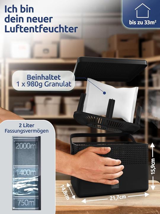 Produktbild BonAura AirOne Max Luftentfeuchter (33 m²)
