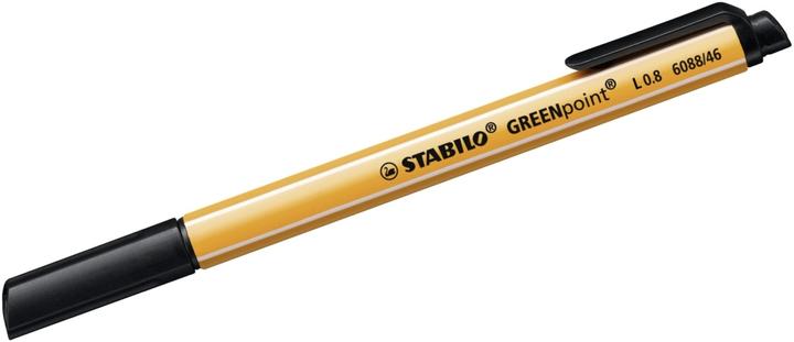 Actual product image STABILO GREENpoint environmentally friendly felt-tip pen (Black, 1 x)
