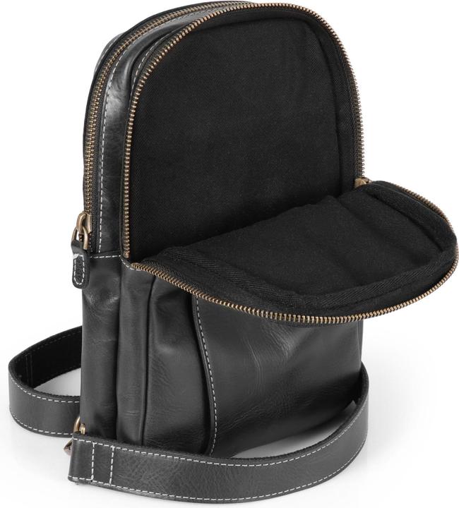 Immagine prodotto Only-Bags.Store Borsa a spalla in pelle martellata con tracolla regolabile, borsa a spalla in pelle, unisex
